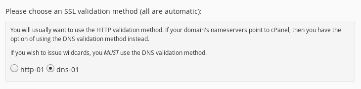 使用带有cPanel的LetsEncrypt安装通配符SSL证书-国外主机测评