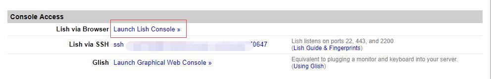 Linode VPS 安装 Windows 2008 R2系统示例教程步骤4Launch Lish Console 