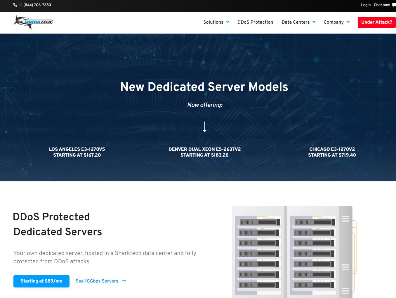 sharktech（鲨鱼）：所有VPS和独立服务器均提供免费60G防御-国外主机测评