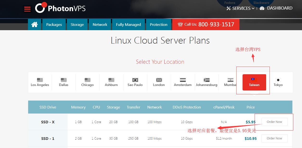 台湾VPS PhotonVPS 购买价格套餐选择
