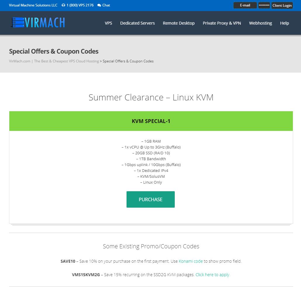 #促销#virmach：2019年夏季VPS清货促销，多机房，超低价格，支付宝+PayPal-国外主机测评