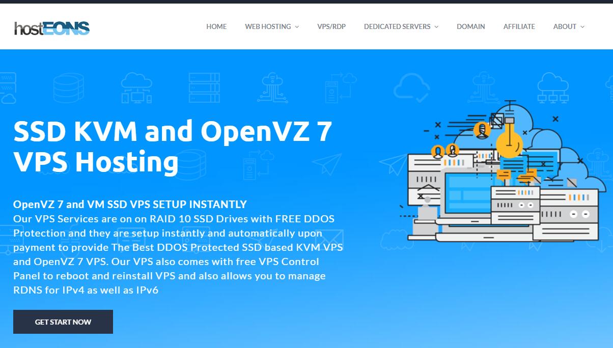 #优惠# hosteons：美国不限流量VPS，免费换IP，送DirectAdmin面板，免费升级优惠码-国外主机测评