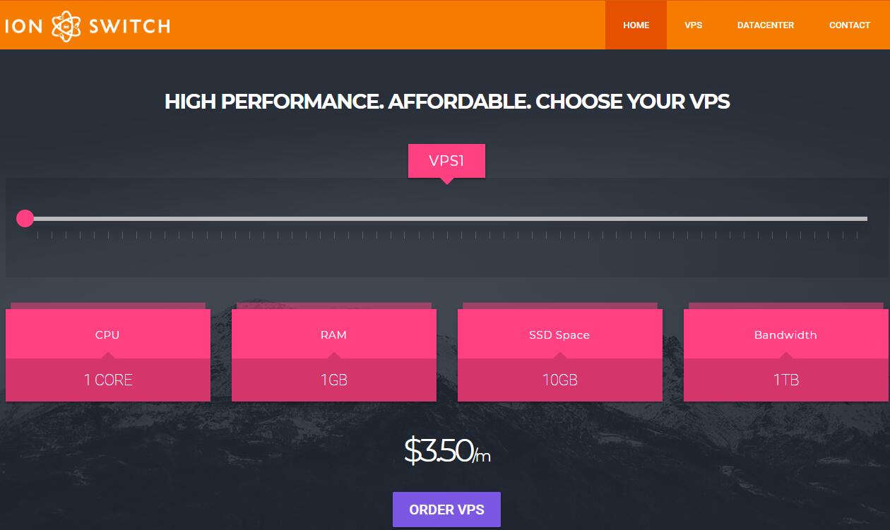 IonSwitch西雅图KVM VPS终身75折促销，年付$12.5起(7元/月)-国外主机测评