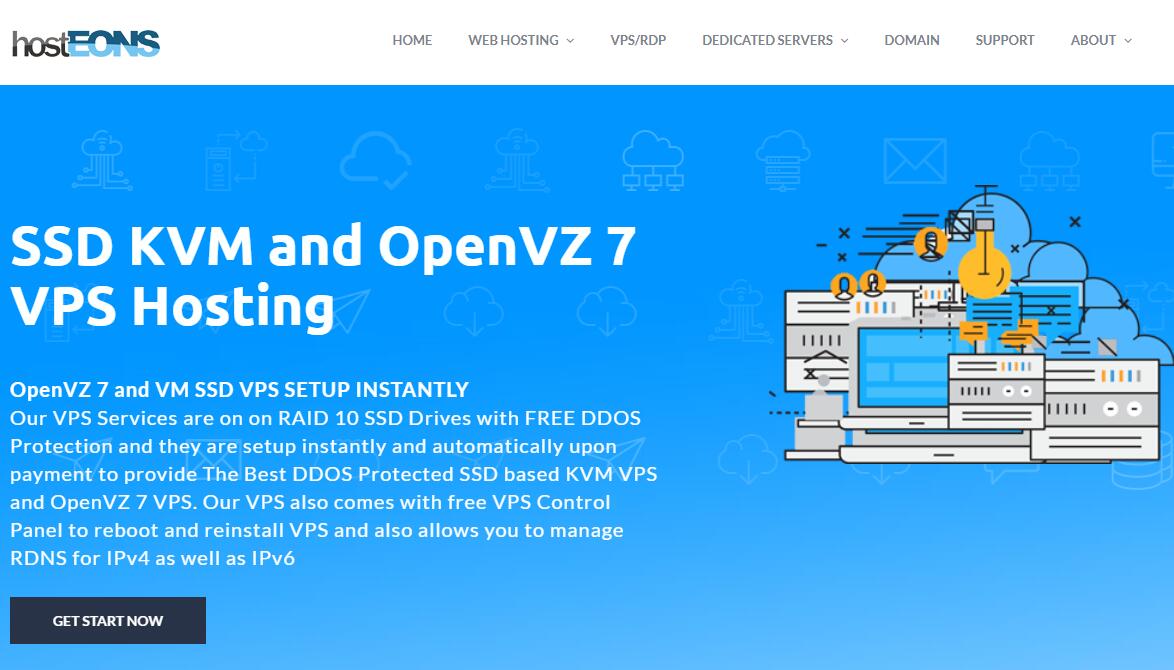 hostEONS美国洛杉矶资源池VPS，可自由分配多台VPS，不限流量，终生七折、免费双倍资源，$6.99/月起-国外主机测评