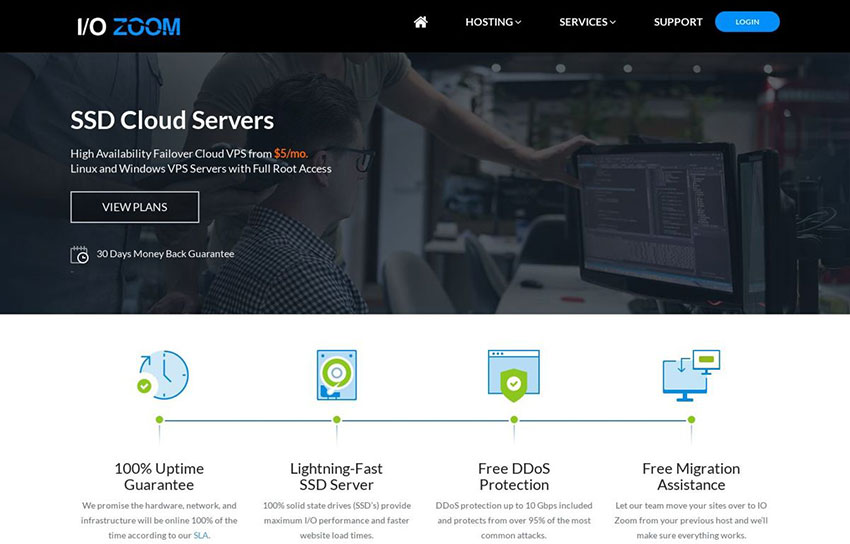 2019最便宜美国 Windows VPS，国外VPS IO Zoom 推荐-国外主机测评