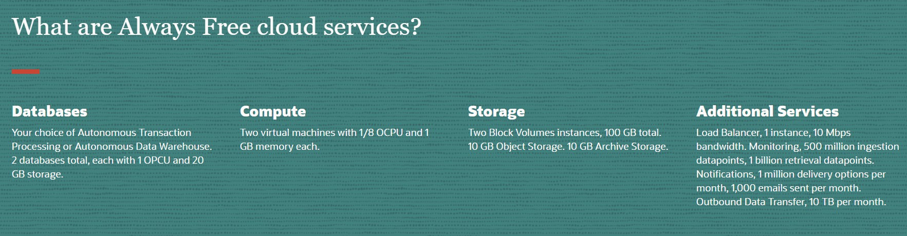 Oracle Cloud：永远免费的数据库和云服务；可选日本、韩国等，并由美国、欧洲等-国外主机测评