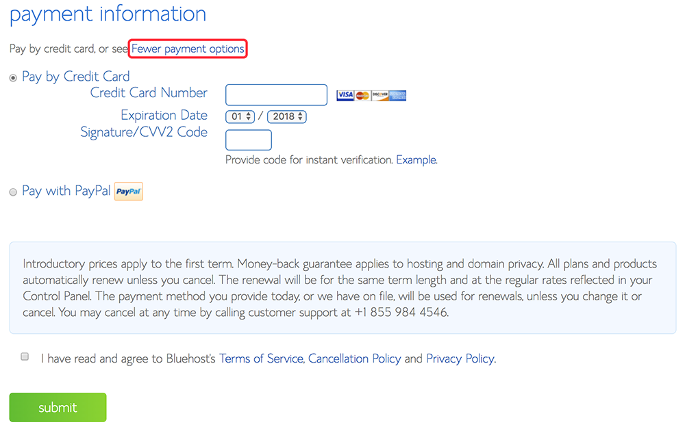 外贸建站必备WordPress主机Bluehost蓝色主机2018图文购买教程！-主机评测网