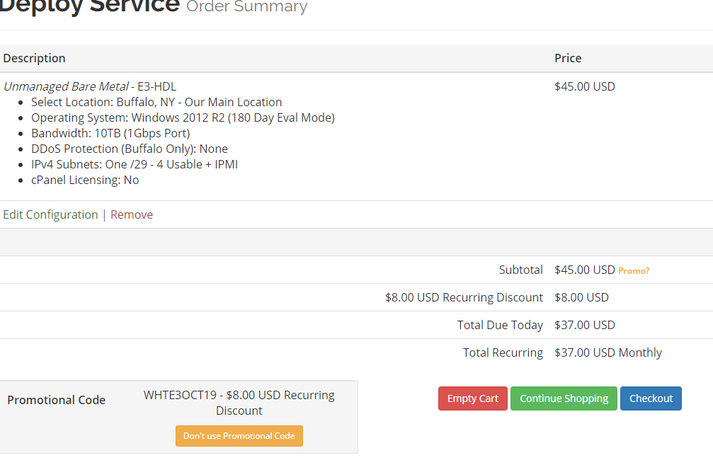 #优惠#美国VirMach独服：E3-1240、16G、1T硬盘，洛杉矶等五大机房，$37/月-国外主机测评