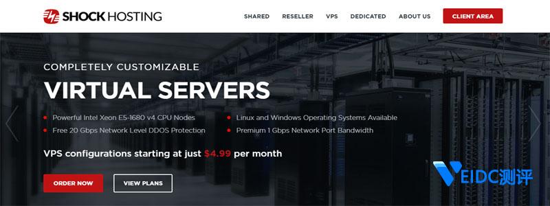 ShockHosting大硬盘VPS五折：KVM构架/1Gbps带宽/免费20Gbps防御，五机房可选-国外主机测评