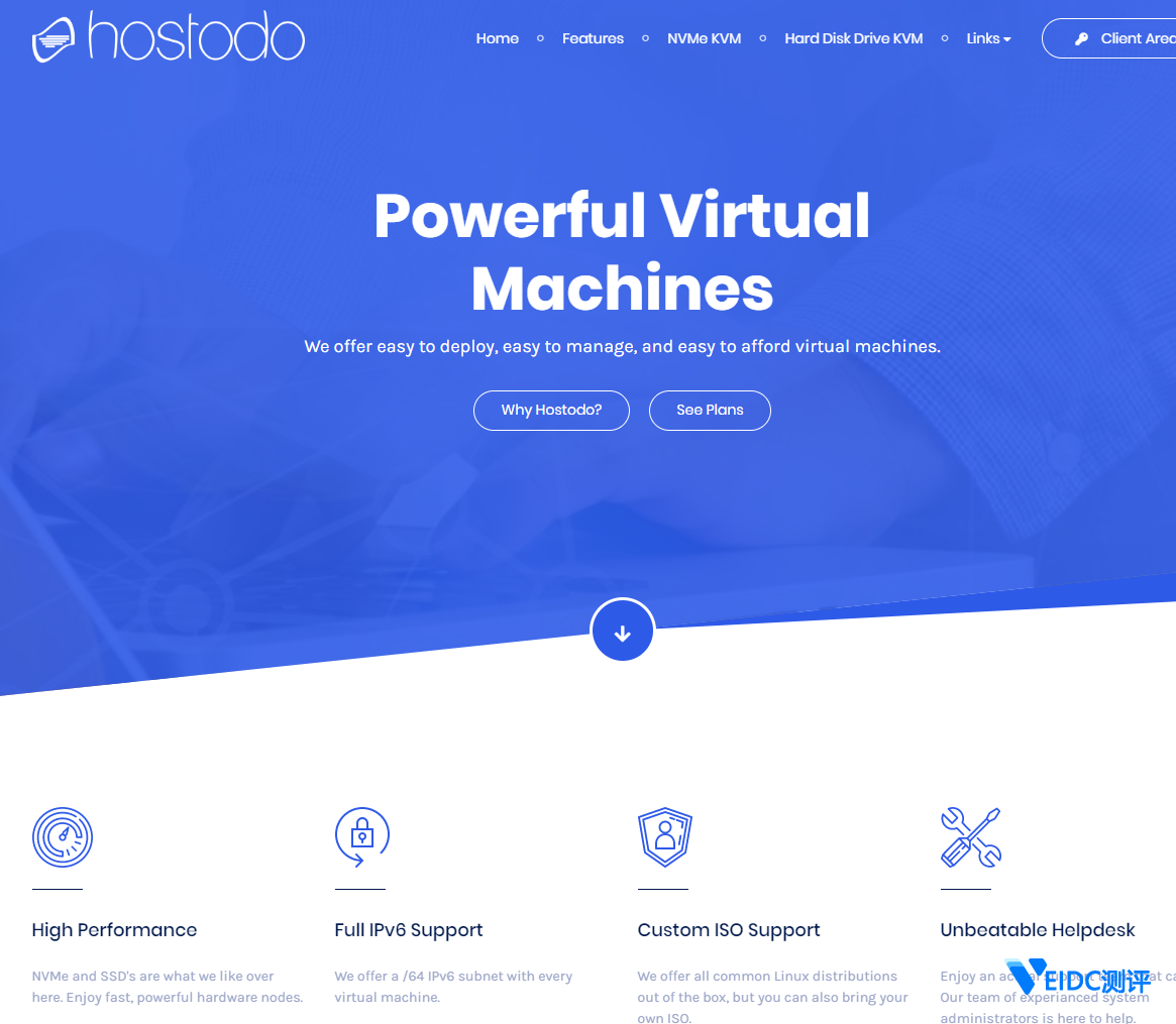 Hostodo：KVM NVMe系列VPS低至$16.99/年，阿斯维加斯/迈阿密，赠送DirectAdmin 支持微信付款-国外主机测评