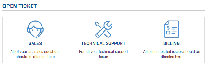 hostwinds提交Ticket方法