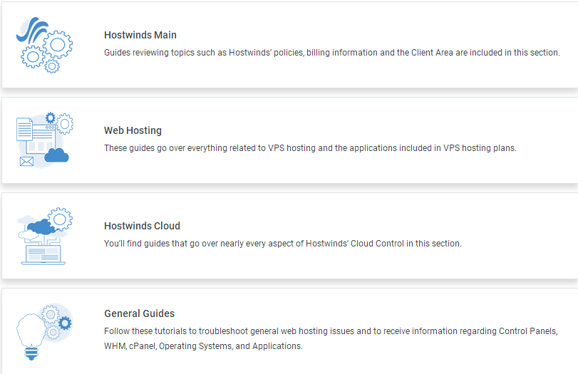 hostwinds知识库页面