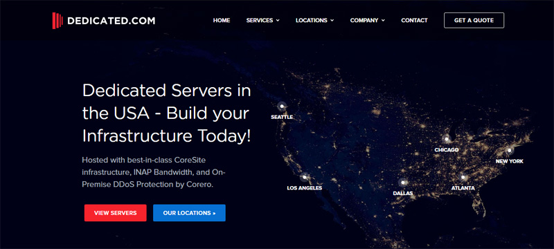 Dedicated：美国独立服务器$34.99/月起，E3-1270处理器，1Gbps带宽端口，七个机房可选-国外主机测评