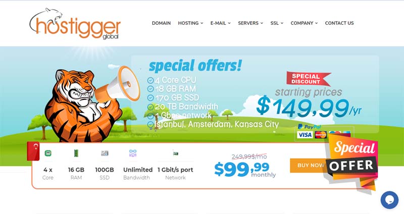 Hostigger美国堪萨斯VPS服务器上线，VMware虚拟化，SSD硬盘，可选Windows系统，月付$4.99/月起-国外主机测评