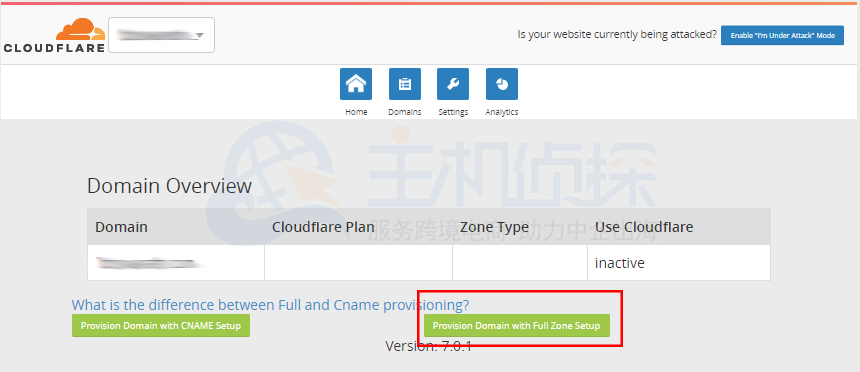 启用BlueHost 主机CloudFlare