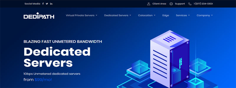 DediPath特价美国独立服务器，$69/月，E3-1240v2/16G内存，1Gbps带宽/不限流量/5IP，带20G防御和IPMI-国外主机测评