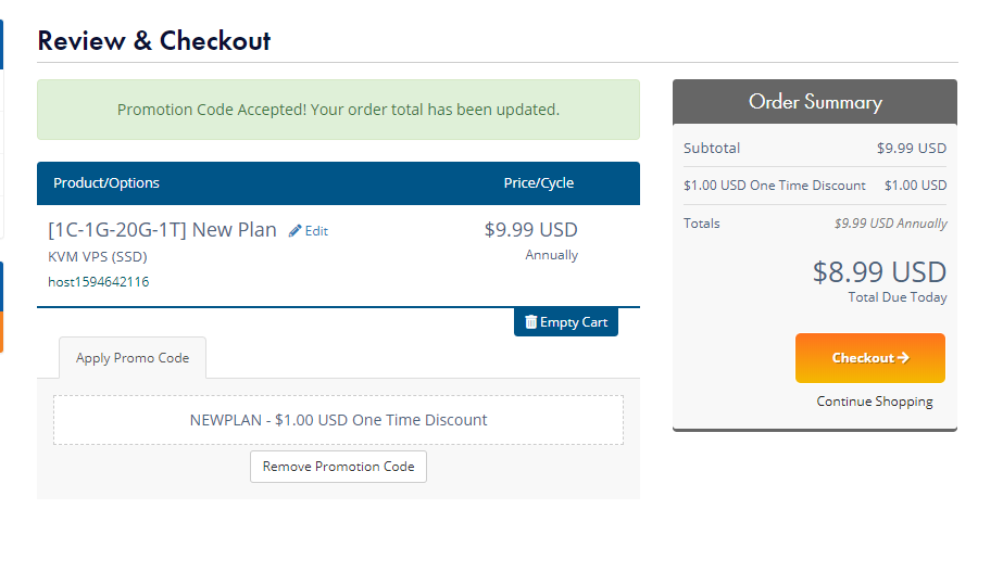 PacificRack上新便宜美国vps，1核1G内存仅$8.99/年，美国CN2 GT线路，洛杉矶QN机房-国外主机测评