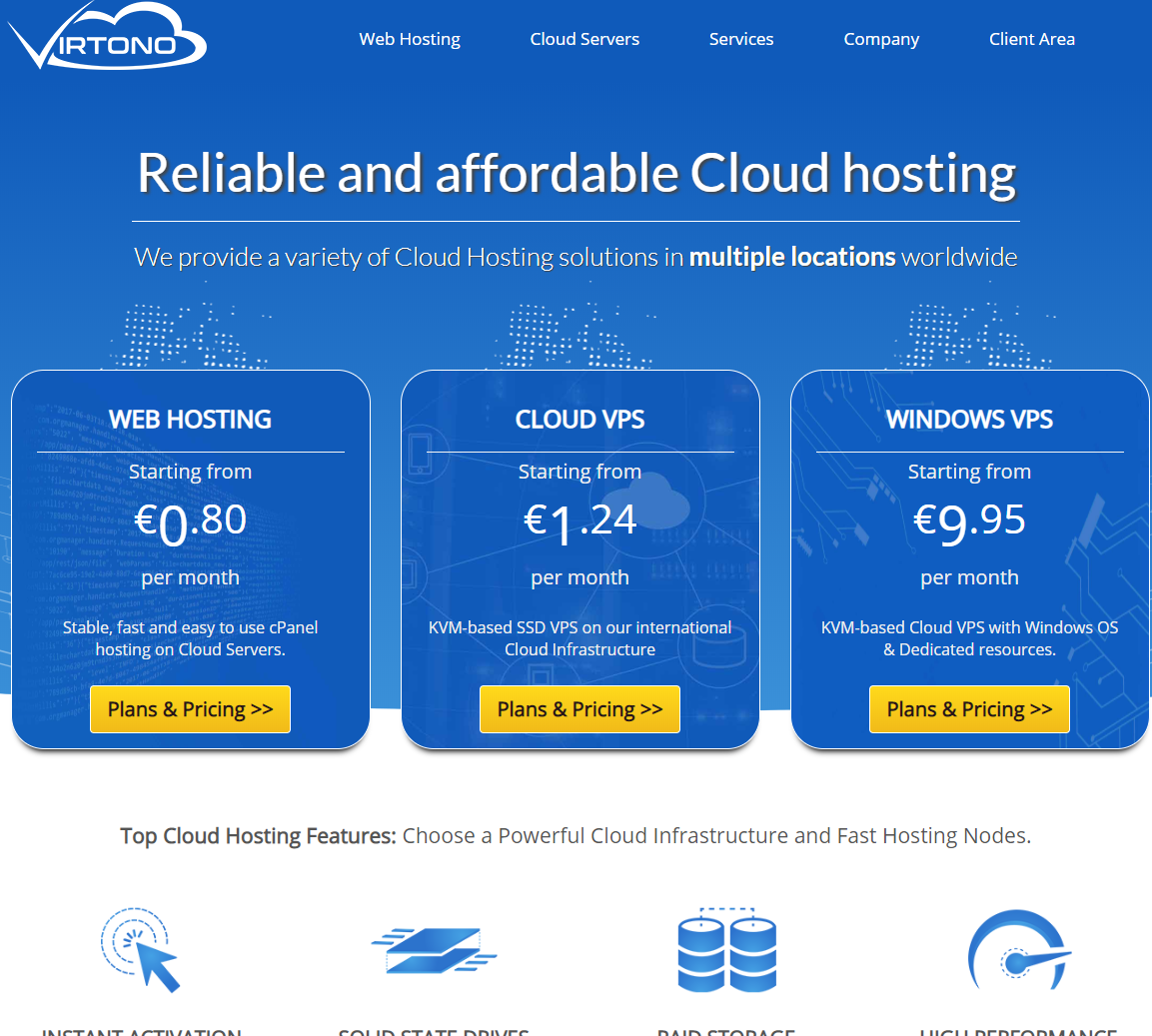 欧洲商家Virtono：€10/年/512MB内存/15GB SSD/1TB流量/1Gbps端口/KVM/达拉斯/罗马尼亚/德国/英国-国外主机测评