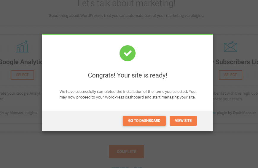sitground wordpress配置成功