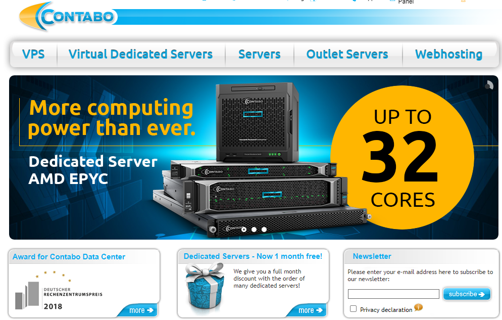 Contabo：本月免除设置费/高配低价老牌服务商Contabo VPS评测（可选德国和美国数据中心）月付3.99欧元起-国外主机测评