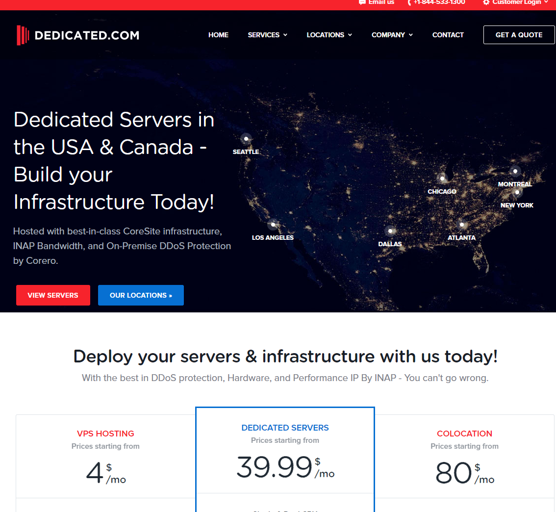 Dedicated：美国便宜独立服务器，可选7大机房，$39/月起，e3-1270/8g内存/1T硬盘/100T流量/1Gbps带宽-国外主机测评