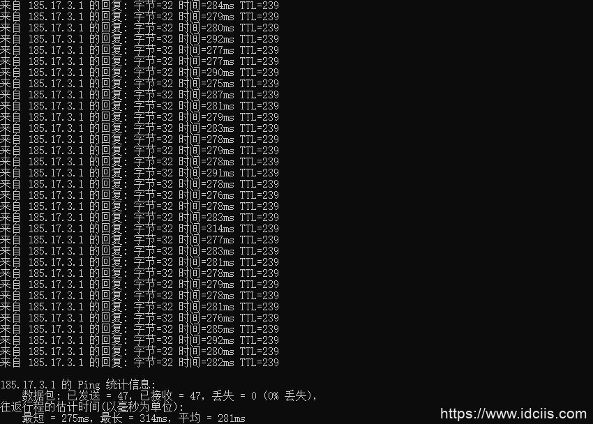 firstbyte俄罗斯VPSPing效果图