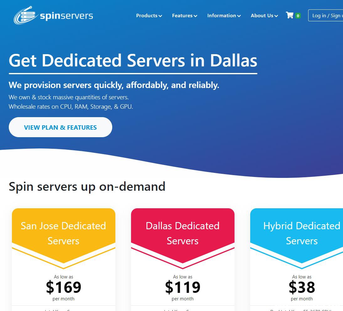 SpinServers 2020黑色星期五:圣何塞高配独服$299/月_双路E5-2683 v4/512G内存/7.68T硬盘/10G带宽-国外主机测评