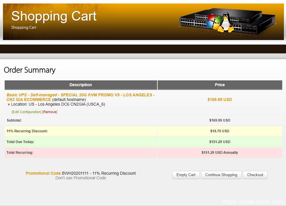 2020 搬瓦工双十一优惠活动全场优惠11%价格整理,是否值得购买呢-国外主机测评