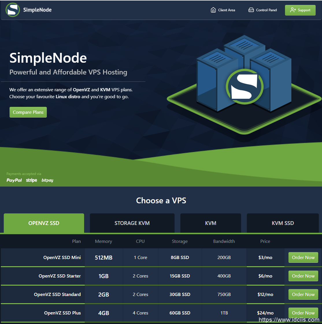 SimpleNode：达拉斯大硬盘KVM VPS五折促销，1T硬盘月付10美元-国外主机测评