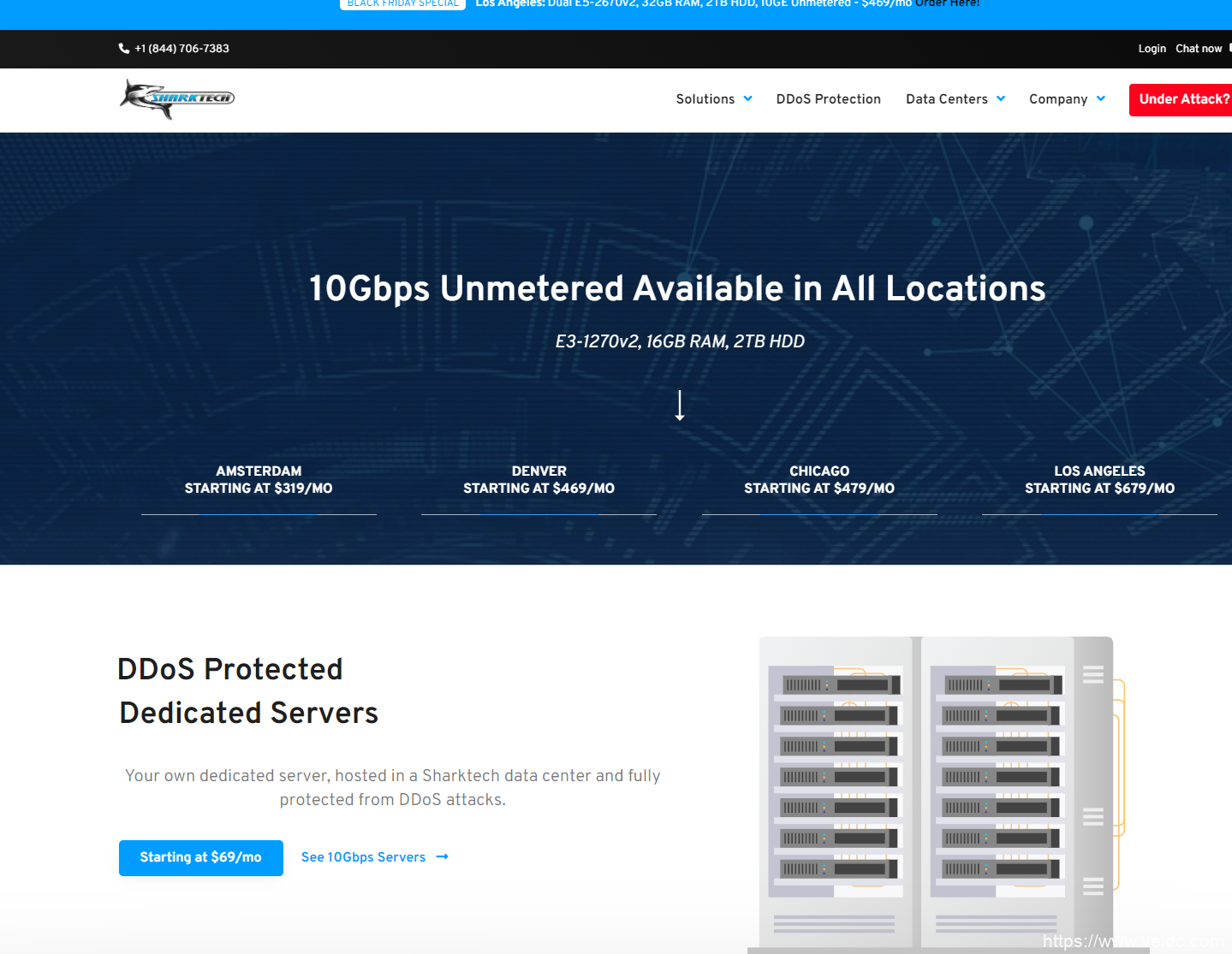 Sharktech：$7.95/月/2GB内存/30GB SSD空间/4TB流量/100Mbps-1Gbps端口/DDOS/KVM/洛杉矶/芝加哥/丹佛/荷兰-国外主机测评