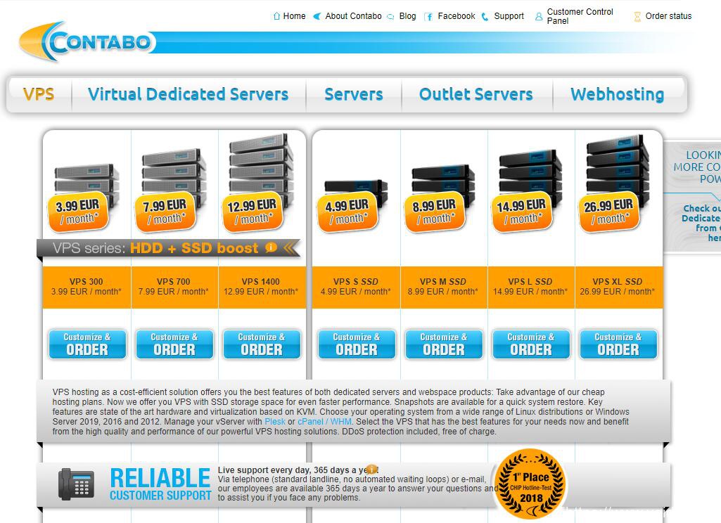 #黑5# contabo：所有产品第二个月免费(VPS、VDS、独服)，监控、备份空间5折！-国外主机测评