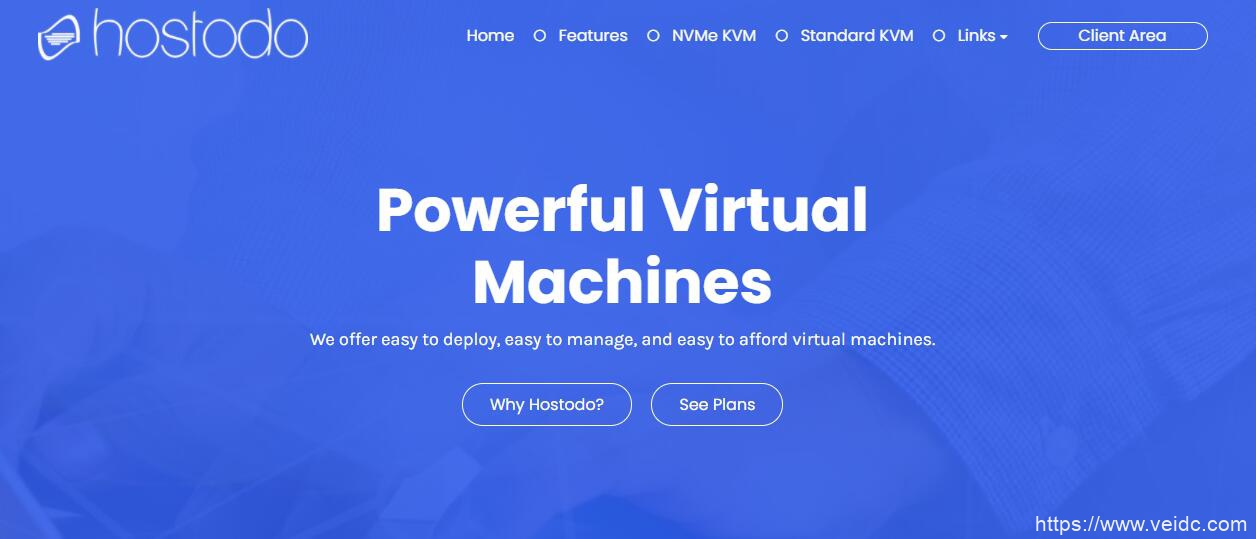 Hostodo五月活动：美国拉斯维加斯VPS送双倍NVMe硬盘，19.99美元/年，支持支付宝，填写表格另送1美元-国外主机测评