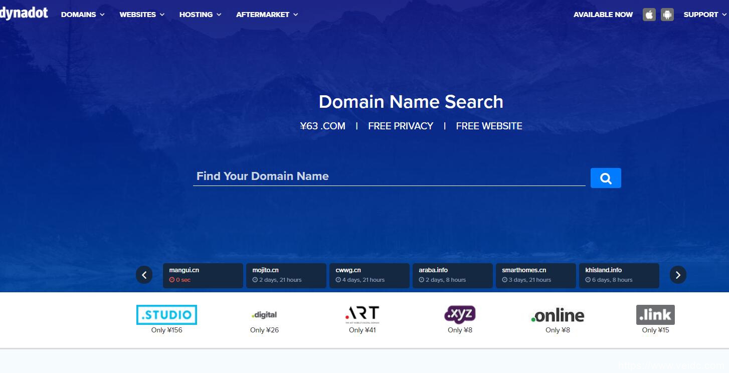 Dynadot 12月域名优惠：域名注册低至 15 元，.COM 域名转入 $7.99-国外主机测评