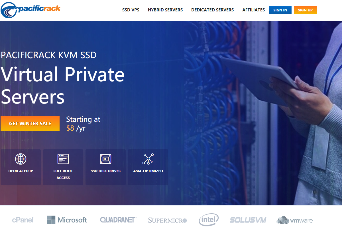 #新年闪购# pacificrack：VPS低至$6.66/年（￥43），最便宜的美西KVM系列VPS-国外主机测评