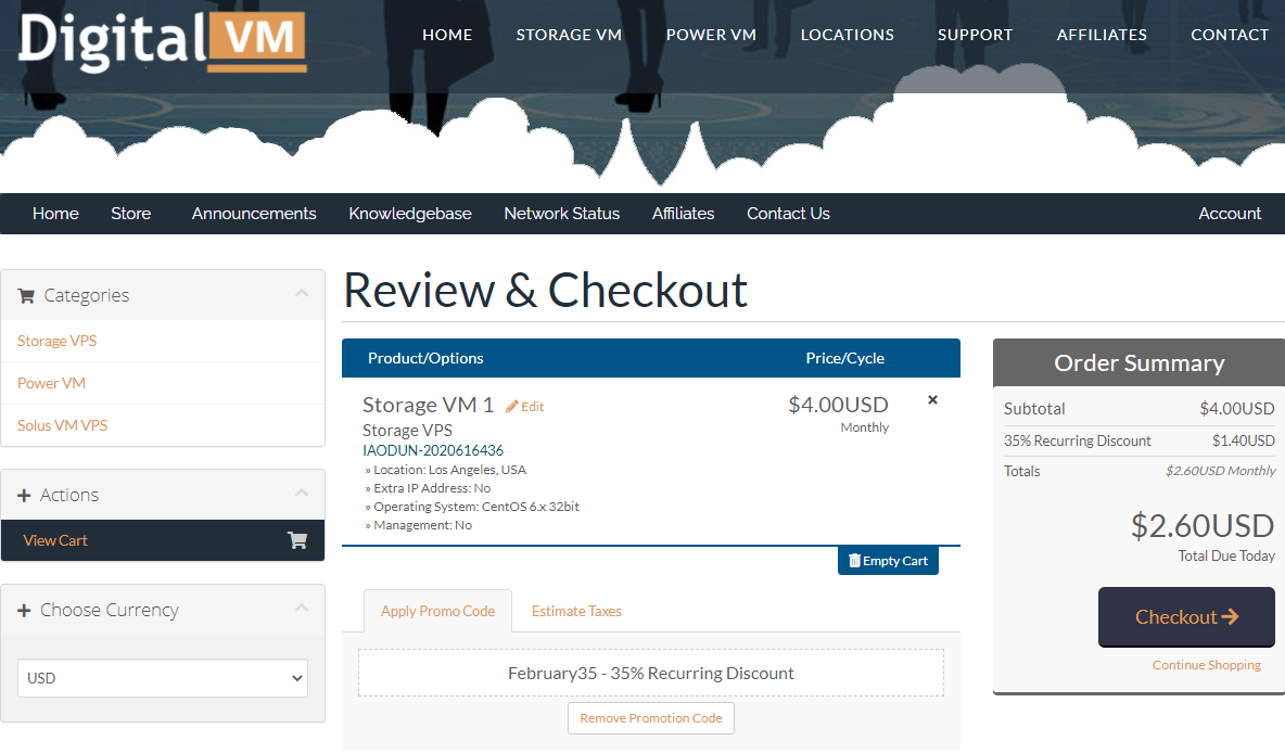 #最新促销#Digital-VM：全场6.5折，可选日本/新加坡/洛杉矶等多个机房/三网直连/1Gbps-10Gbps带宽，折后月均2.6美金-国外主机测评