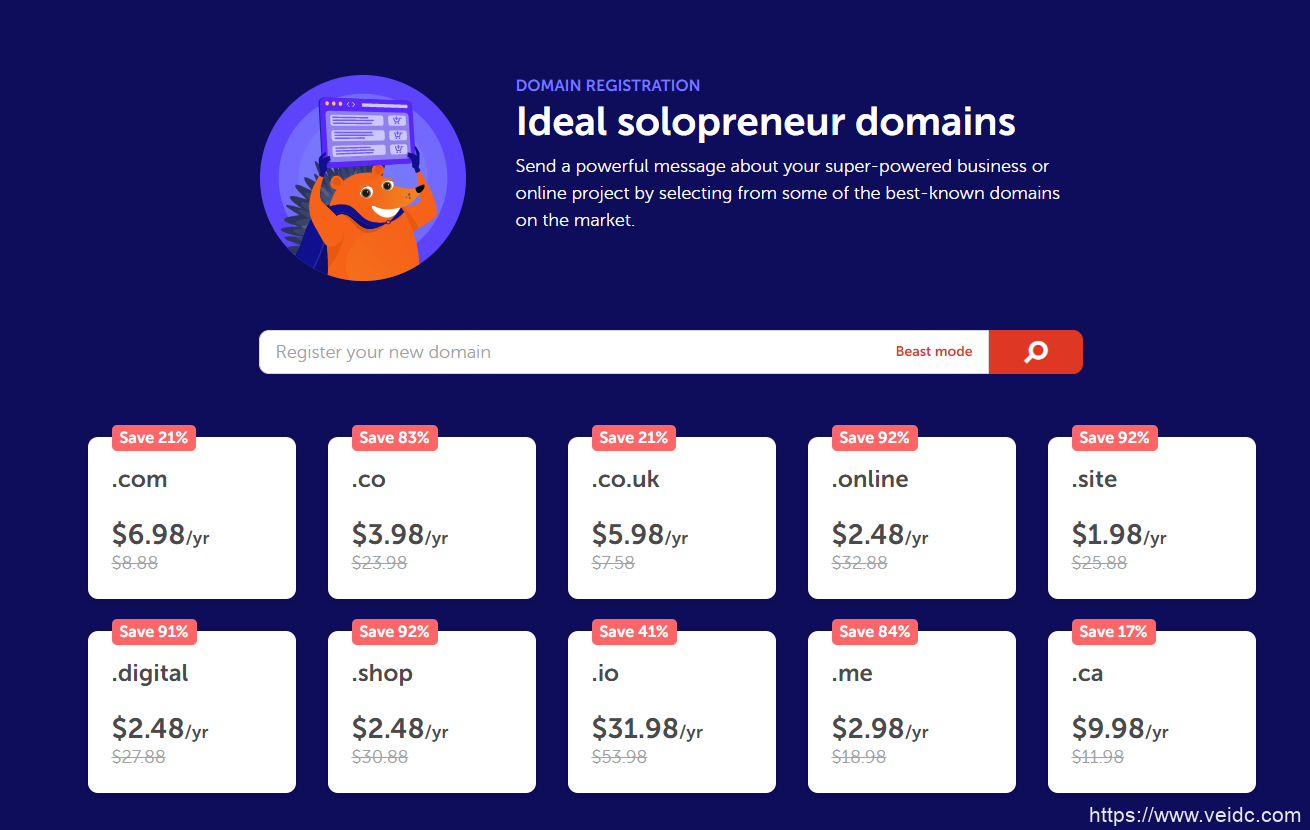 Namecheap优惠：.CO域名$3.98/年/.COM域名注册仅$6.98/年，约人民币45元/附详细注册购买教程-国外主机测评