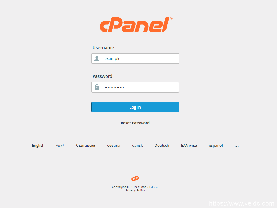 cPanel登录