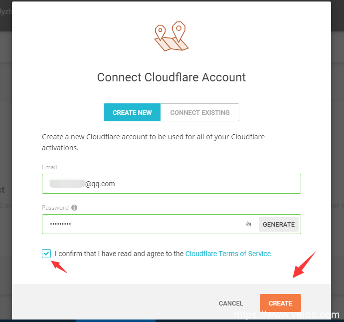 cloudflare CDN新账号