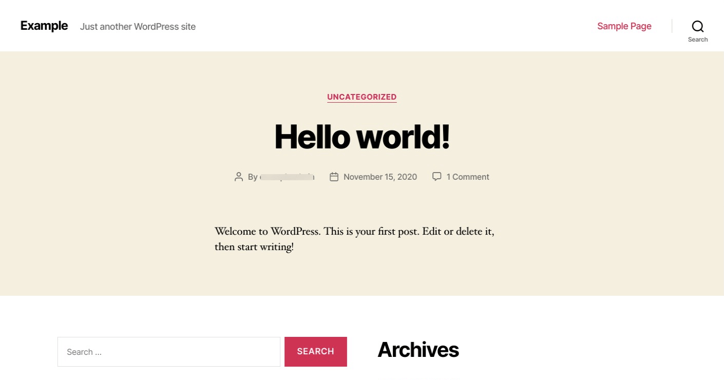 Cyber​​Panel WordPress默认页面