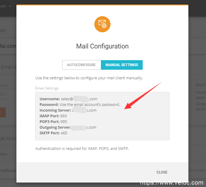 siteground邮箱参数配置