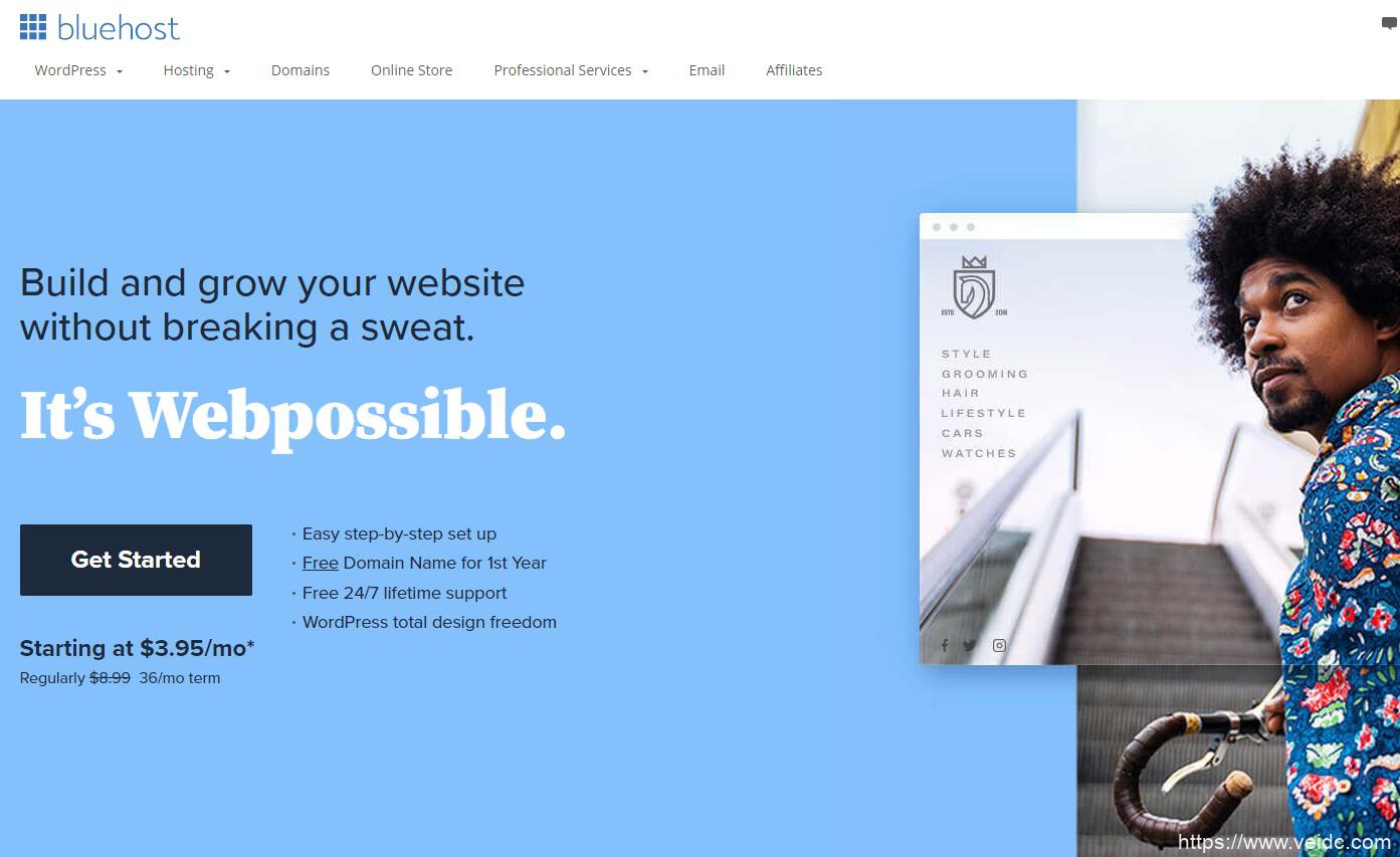 2021年最新bluehost美国官网注册购买教程，非中文站-国外主机测评