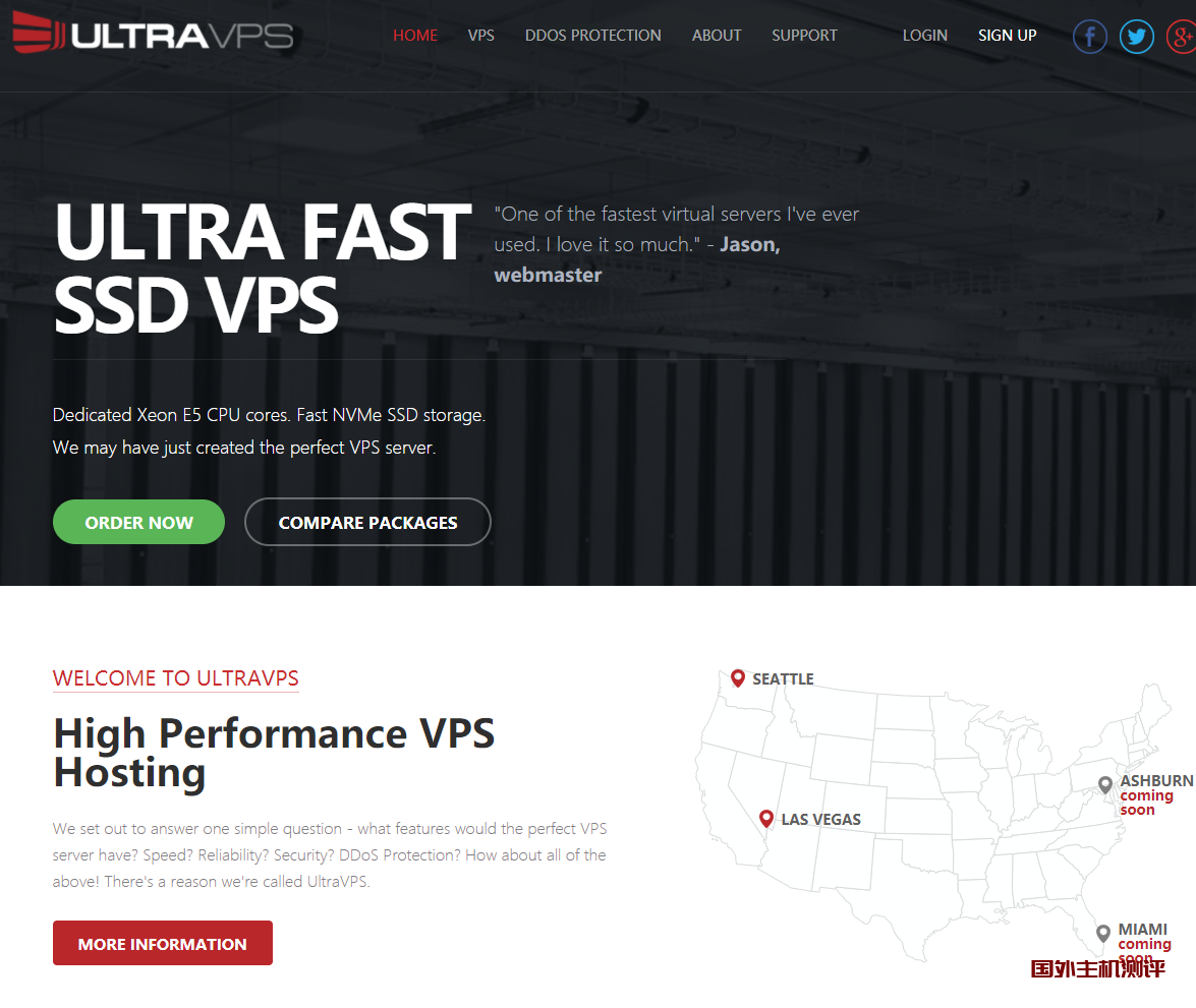 UltraVPS：$6/月KVM-1GB/15G NVMe SSD/5TB 可选拉斯维加斯和西雅图机房-国外主机测评