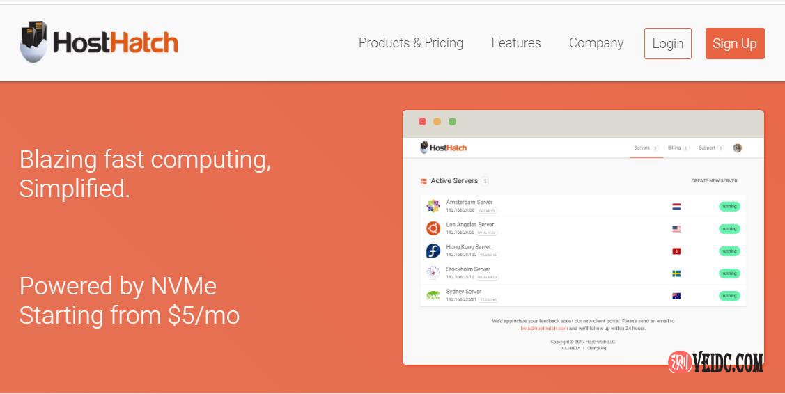 HostHatch复活节洛杉矶2T/10T大硬盘VPS/1Gbps端口$80/2年起-国外主机测评