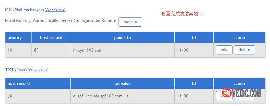 网易企业邮箱TXT记录3