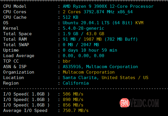 #测评#RackNerd AMD Ryzen 高性能VPS性能详细测试 使用究竟怎么样？-国外主机测评