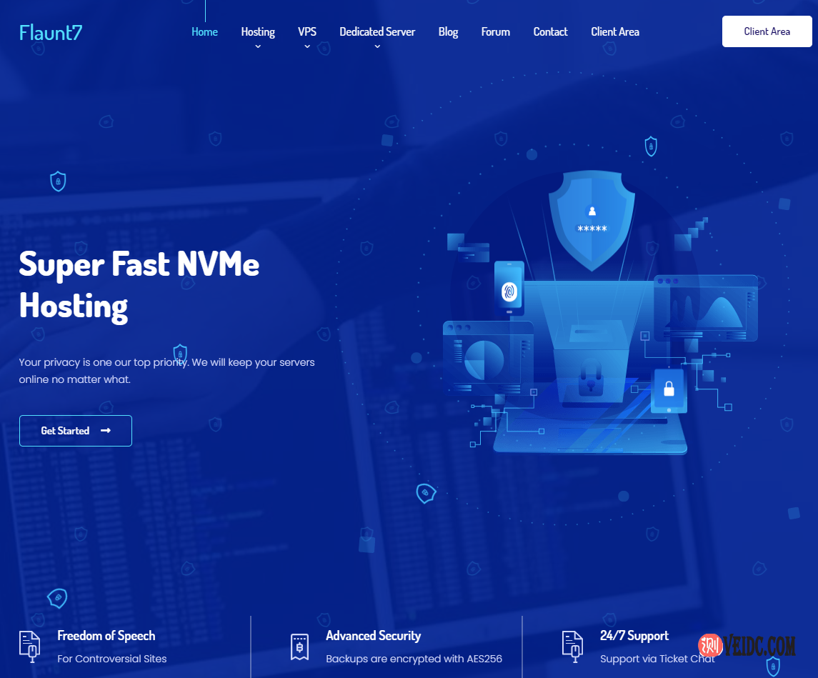 Flaunt7经销商主机上线，终身20%折扣，免费WHMCS、独立IP，抗投诉无视DMCA-国外主机测评