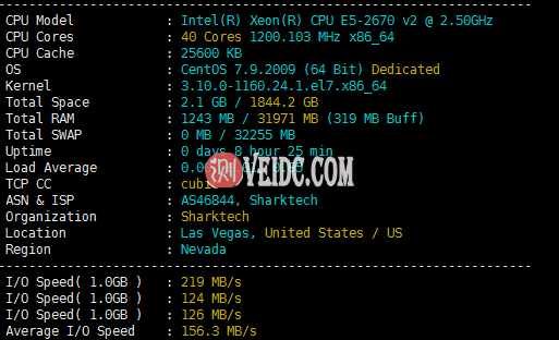 SharkTech：鲨鱼美国服务器，洛杉矶数据中心10Gbps带宽最新测评数据-国外主机测评