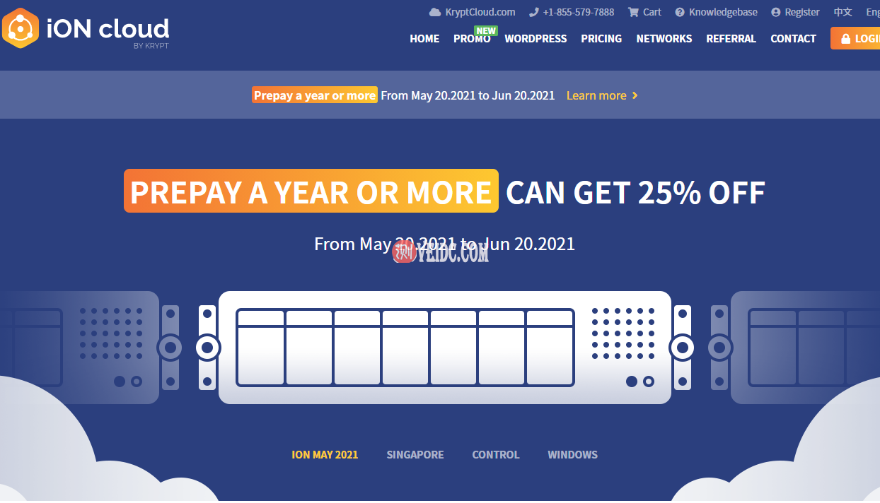 iON Cloud六月促销：云服务器新购年付7.5折，洛杉矶/圣何塞CN2 GT线路，可选Windows系统，适合稳定不折腾的用户-国外主机测评