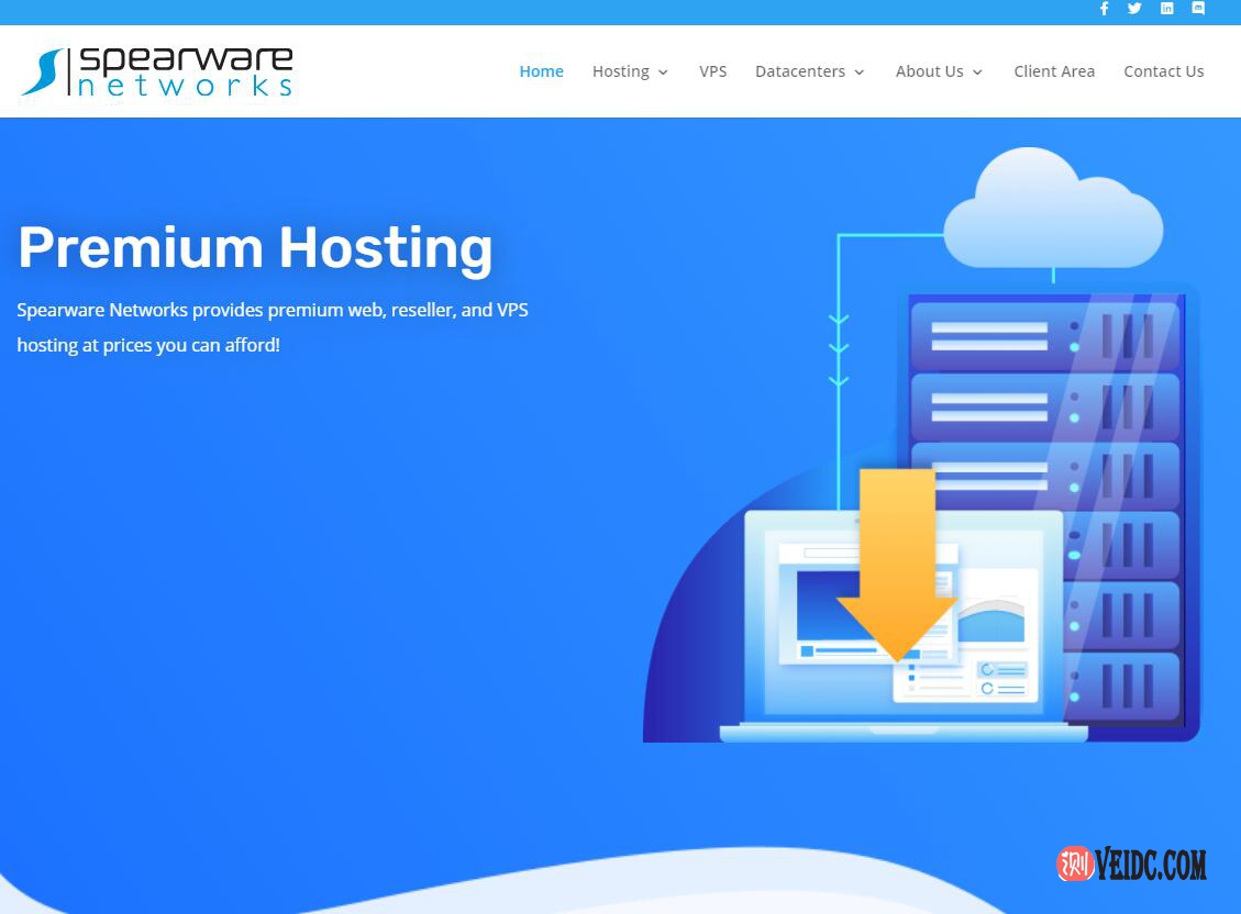 SpearwareNetworks：佛罗里达机房，VPS全场6折，最高800M带宽，不限流量月付$2.1起-国外主机测评