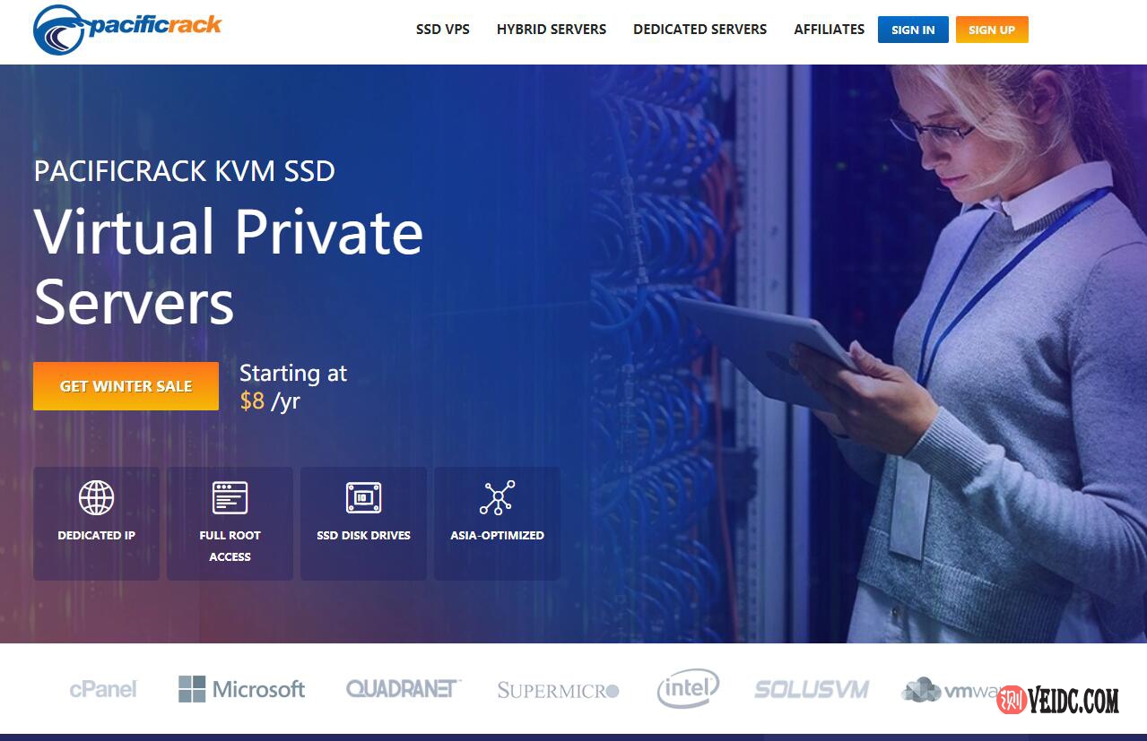 PacificRack：2021年端午VPS闪购，4G内存/2核 /20G SSD/1TB流量/1个快照/$38/年-国外主机测评